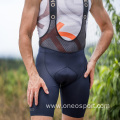 Men's Classic Bib Shorts With Leg Silicone Print